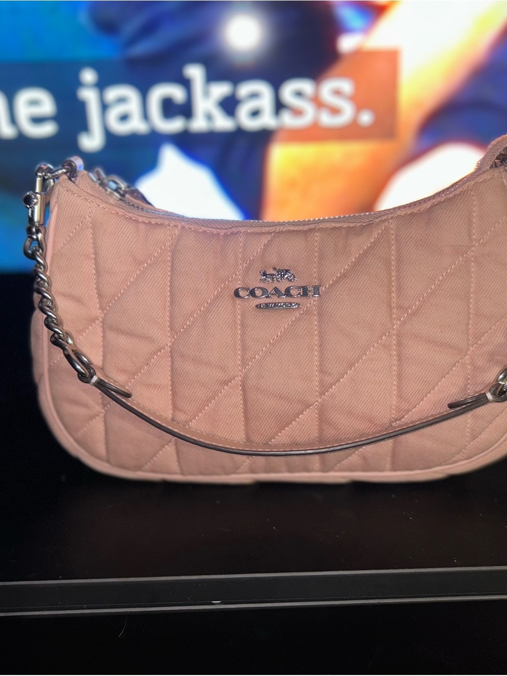 Coach Quilted Shoulder Bag in Dusty Rose